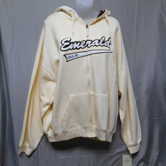 Exist Tops - NWT Exist zip champagne brown XL